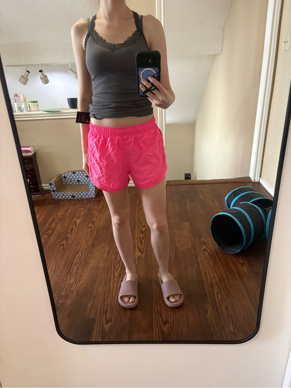 Nike Women’s Neon Pink Athletic Running Shorts